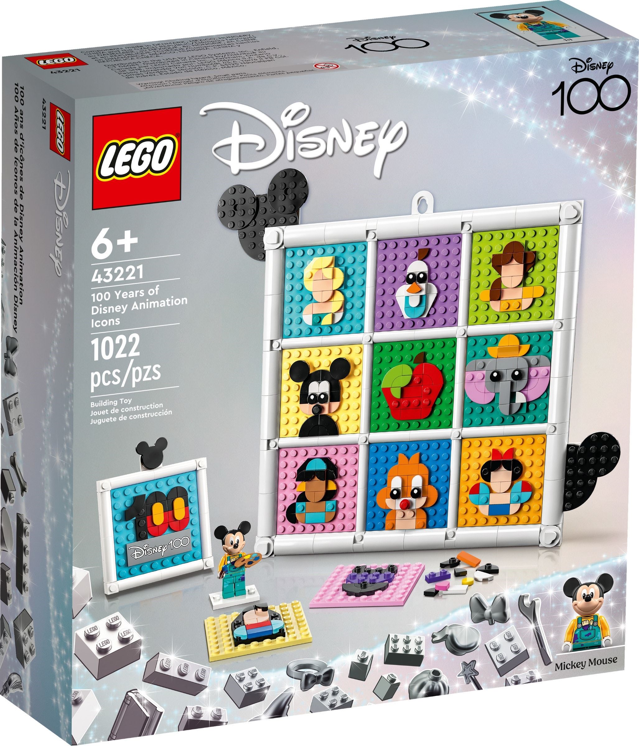 LEGO Disney 43221 100 Years of Disney Animation Icons
