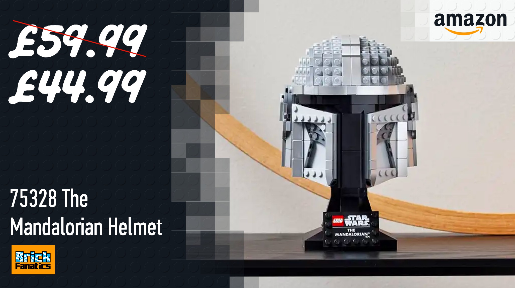 25% saving off iconic LEGO Star Wars helmet at Amazon