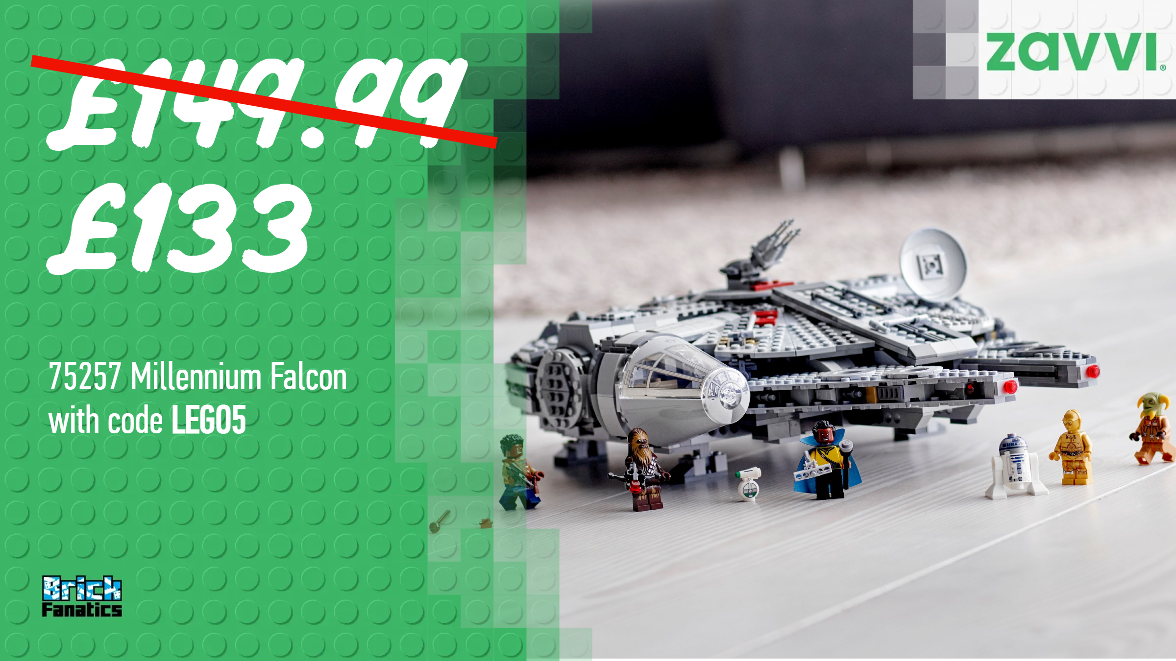 Double saving on retiring LEGO Star Wars Millennium Falcon