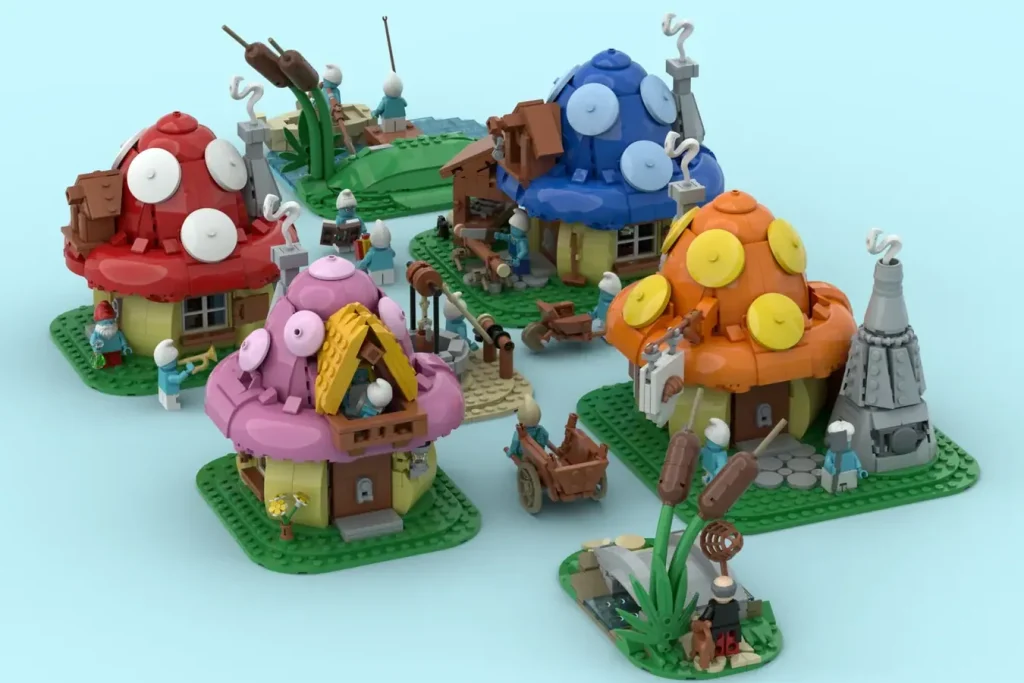 LEGO Ideas smurf village 1 1024x683
