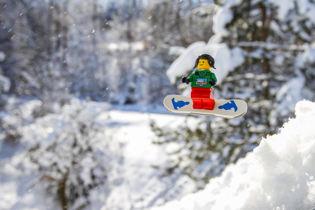 Brick Pic of the Day: Snowboarding on a snow day