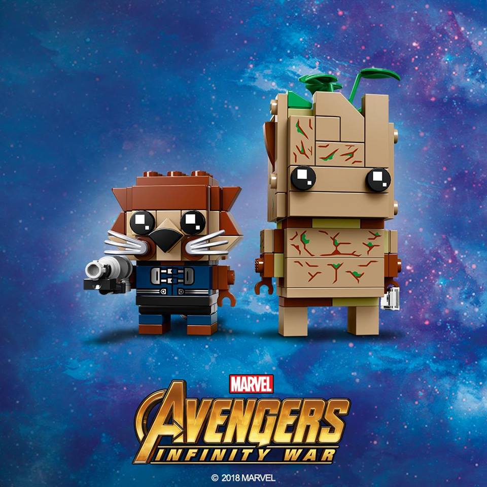 LEGO BrickHeadz 41626 Groot and Rocket Raccoon announced