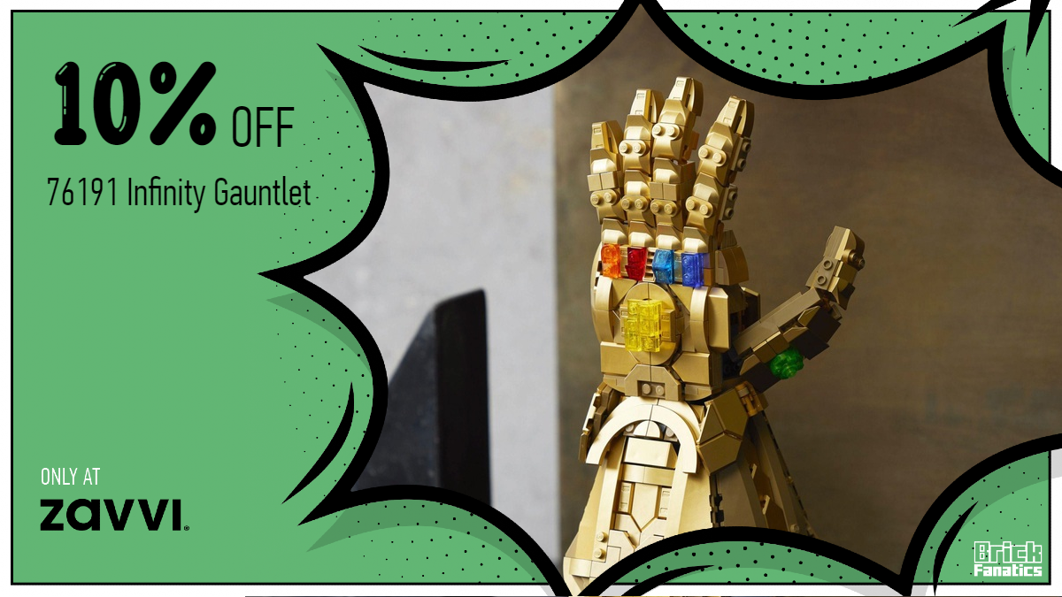 Create a homage to Marvel with 10% off 76191 Infinity Gauntlet at Zavvi 