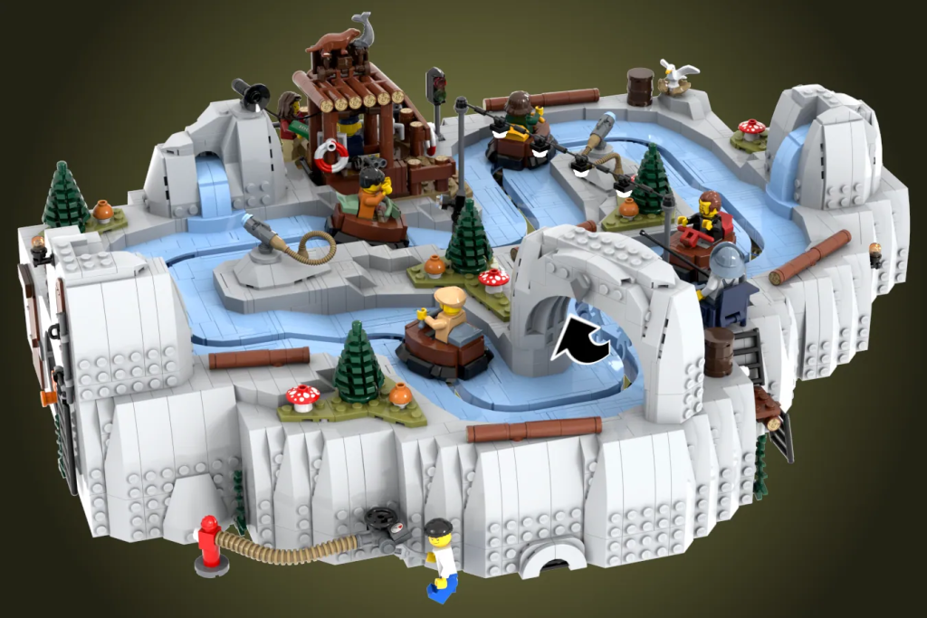 LEGO Ideas Working River Rapids Ride Fairground Rafting Coaster 5 1024x683
