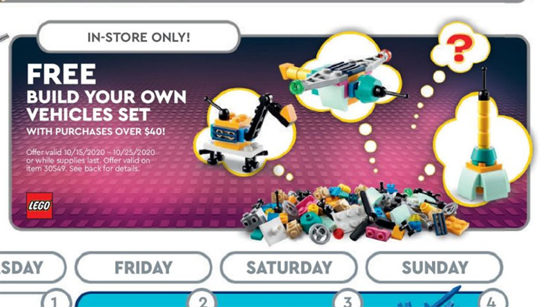 LEGO 30549 Build Your Own Vehicles set on the way