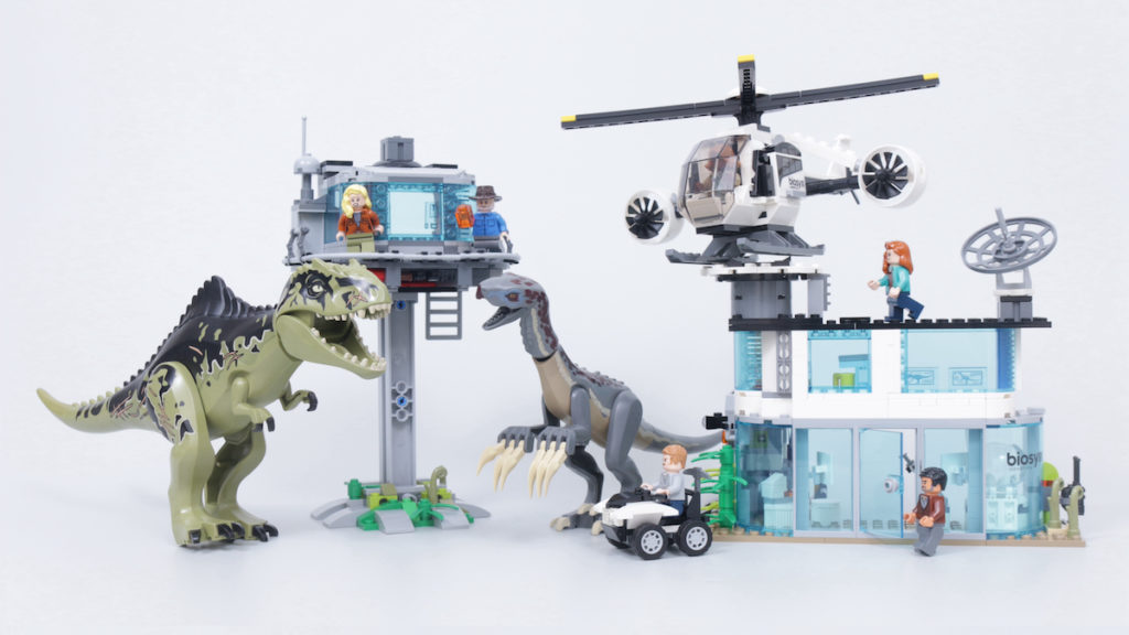 LEGO Jurassic World 76949 Gigantosaurus Therizinosaurus Attack review title 1024x576