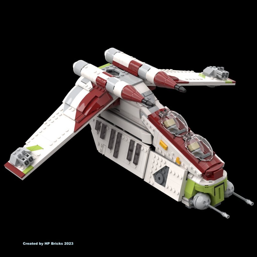 HP BRICKS LEGO Star Wars 75354 Coruscant Guard Gunship recolour mod 1 1024x1024