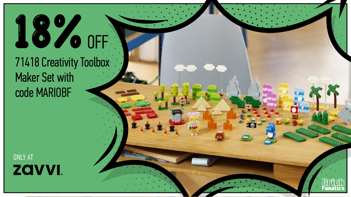Build your own LEGO Super Mario course with discounted 71418 Creativity Toolbox Maker Set