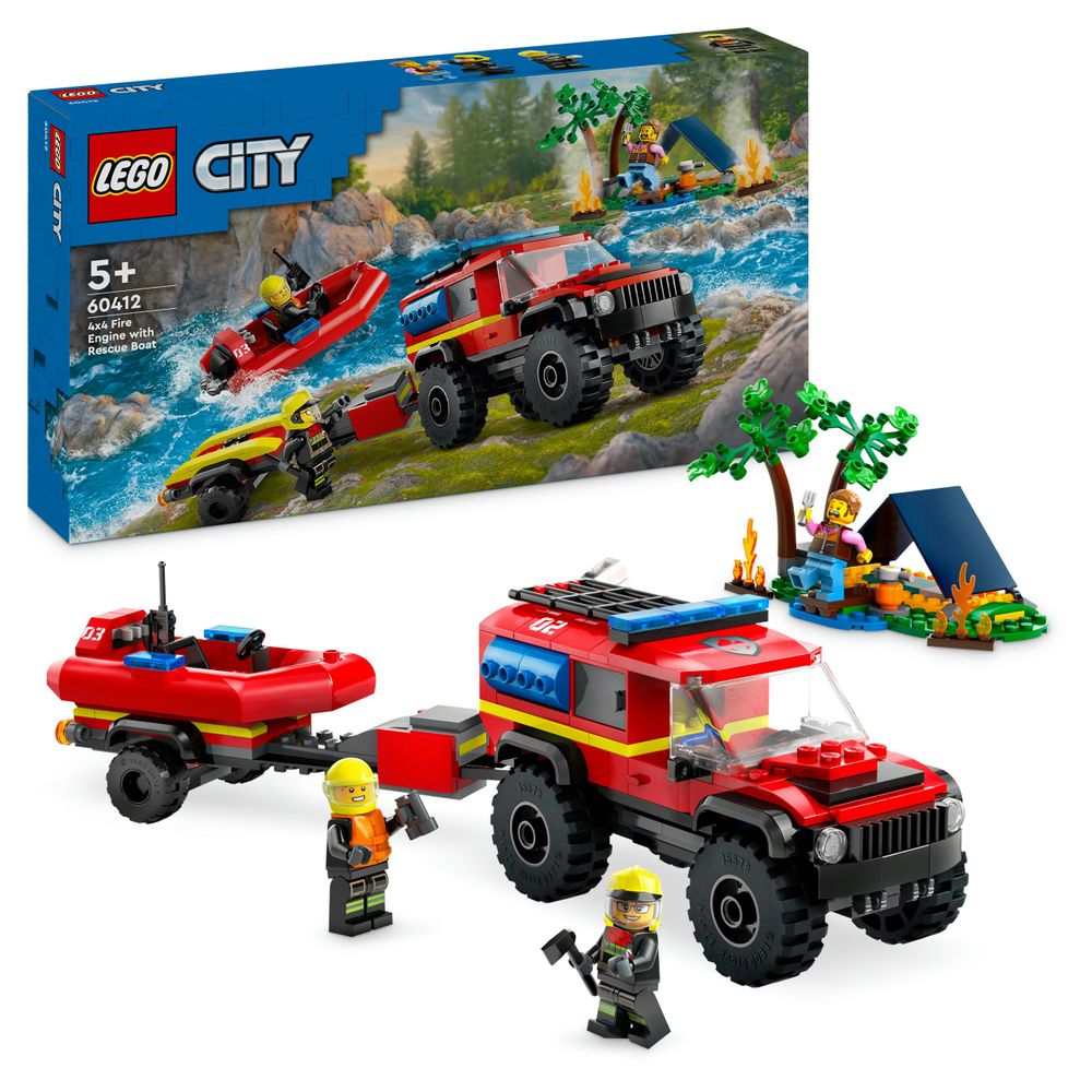 60412 4X4 FIRE engine WITH RESCUE BOAT 2
