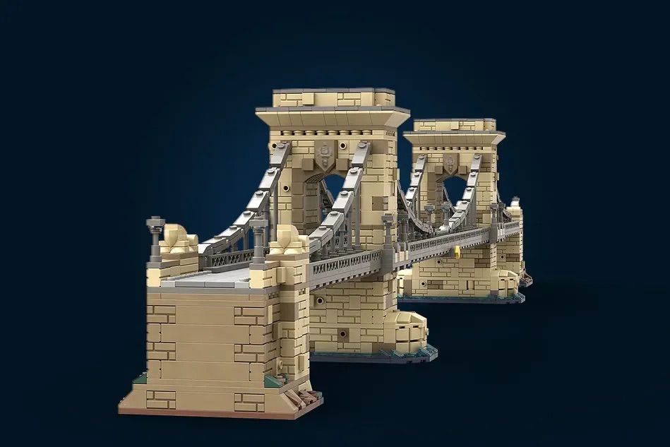 LEGO Ideas Szechenyi Chain Bridge Budapest 3