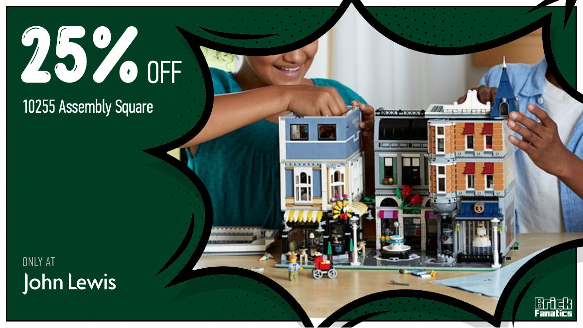 Massive discount on retiring LEGO Creator 10255 Assembly Square in John Lewis sale